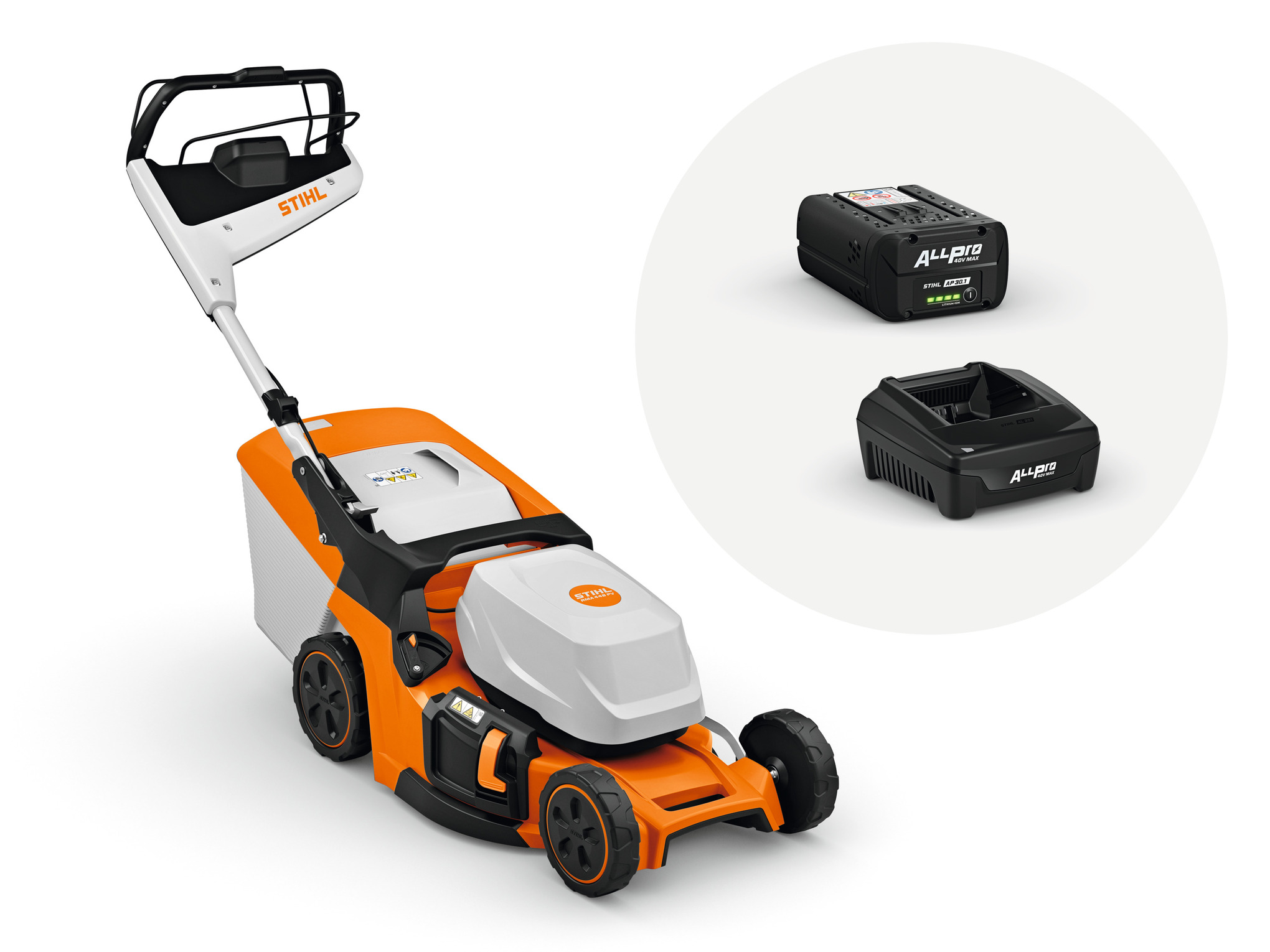 RMA 448 PV mit Akku AP 30.1 und Ladegerät AL 301.1