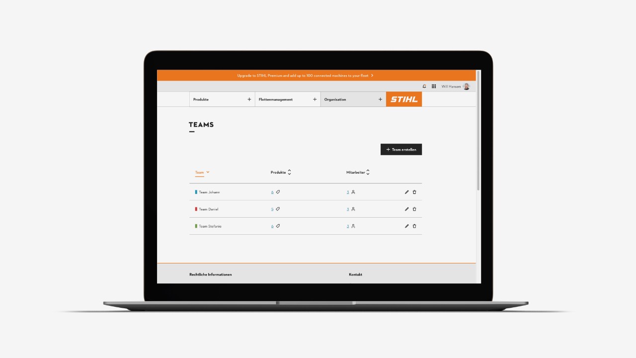STIHL connected Portal