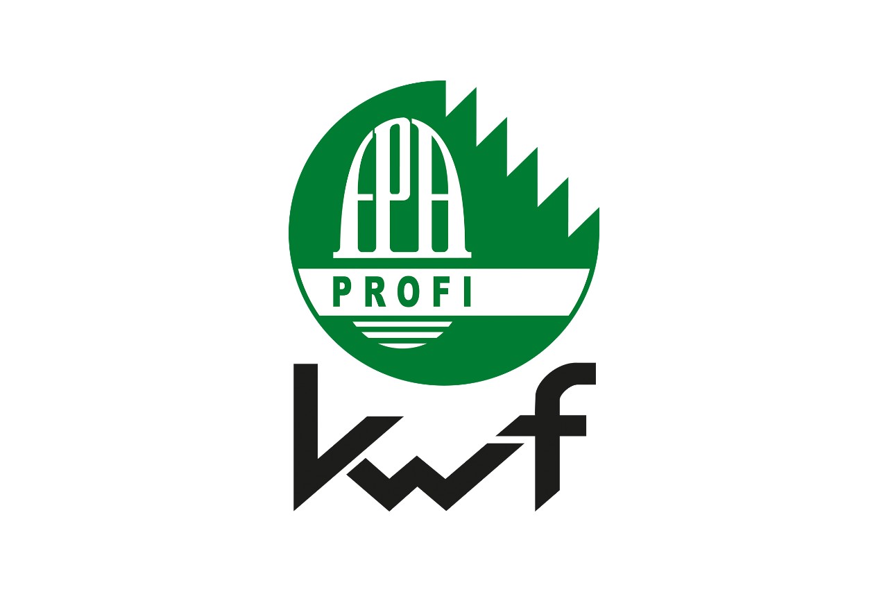 Rundes grünes Logo für KWF-Profi